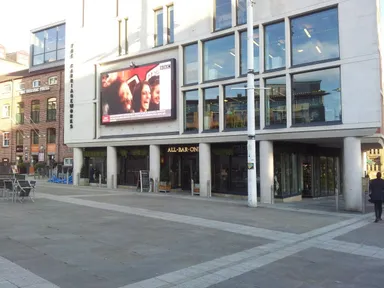 All Bar One dominates this corner of Millennium Square.