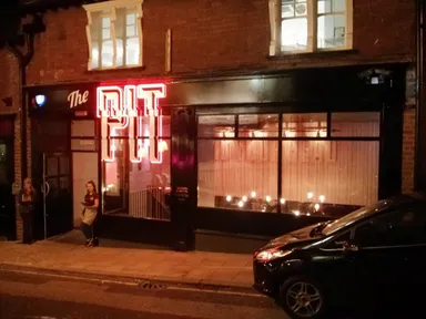 Follow the glow of the neon lights toward the bottom of Merrion Street to enter The Pit.