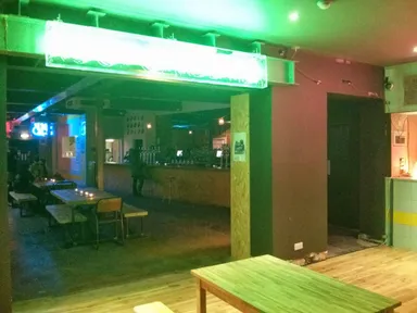 Once inside, look for the neon.