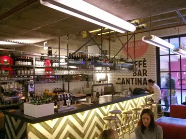 This bar is almost secluded from the bustle of Trinity Kitchen.