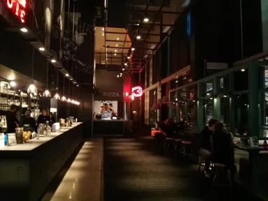 The main bar area, with a giant 3.