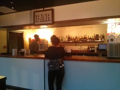 The upstairs bar, complete with slushy machines.