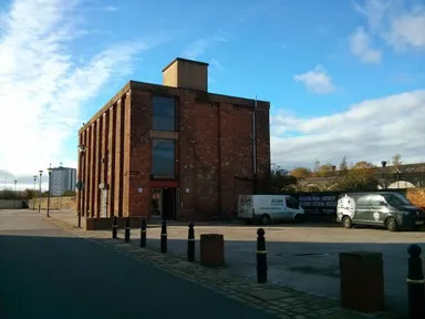 Such a distinctive building, it's hard to miss when you know where you're looking!