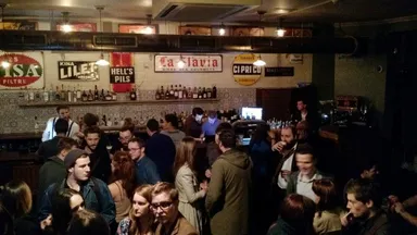 The downstairs bar. Still recognisable from before.