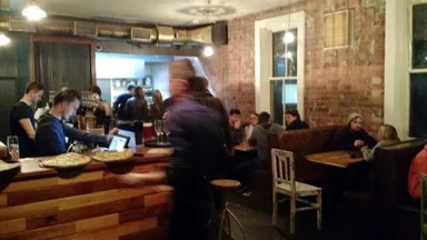 The upstairs bar. What a transformation!