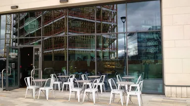 Nice beer garden; don't let the construction put you off.