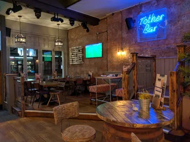 Slightly too shiny to be an indie bar.