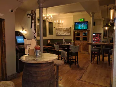 Look! A barrel that's also a table.
