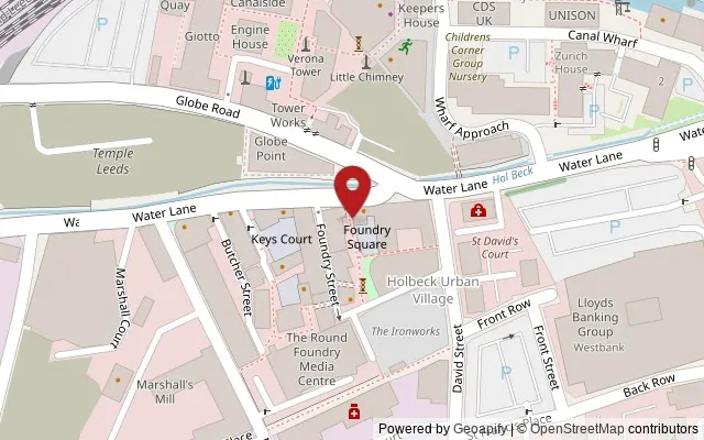 Map showing the location of 101 Water Lane, Leeds LS11 5QN