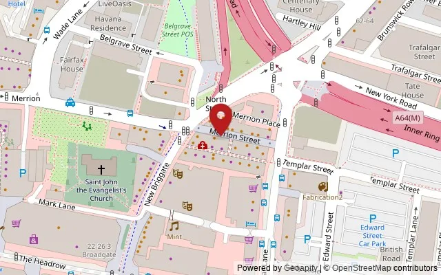 Map showing the location of 11 Merrion Street, Leeds LS1 6PG