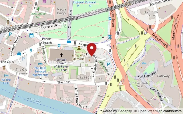 Map showing the location of Kirkgate, Leeds LS2 7DJ,