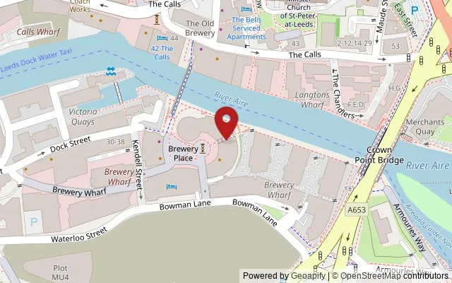 Map showing the location of 5 Brewery Place, Leeds LS10 1NE